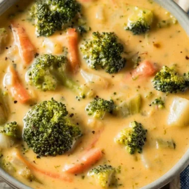 Delicious protein-packed soup in a bowl with fresh ingredients