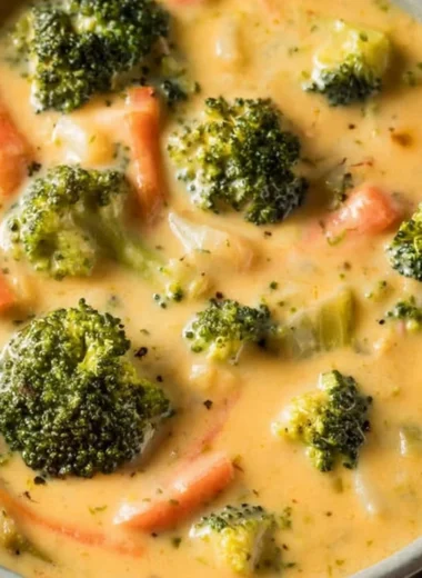 Delicious protein-packed soup in a bowl with fresh ingredients