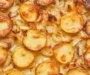 Found this in my aunt’s recipe box from 1952. She served it at every family gathering and nobody could get enough. | Potatoes with onions in oven, Baked potatoes and onions, Holiday dinner dishes
