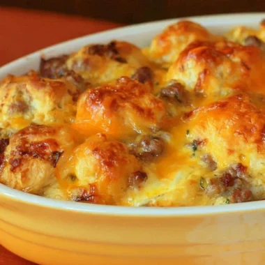 Delicious make-ahead breakfast cobbler served at brunch