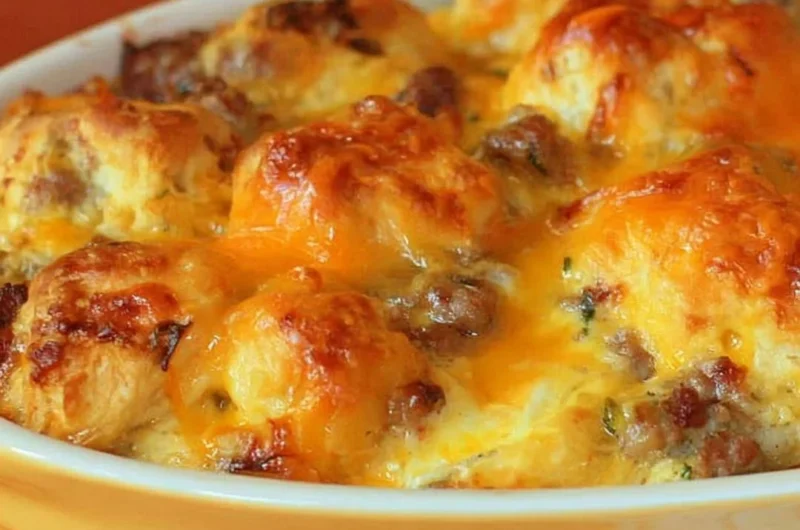 Delicious make-ahead breakfast cobbler served at brunch